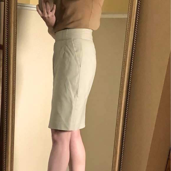 Burberry London Trench Khaki Pencil Skirt - Picture 5 of 10